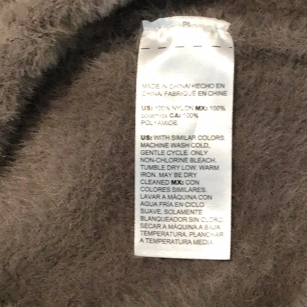 Chico’s Taupe Fuzzy Sweater - Picture 10 of 11